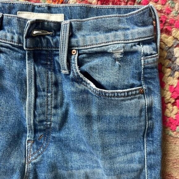 Mother Superior The Tomcat Playing with Scissors Ankle Jeans 24 Blue Off Duty - Picture 4 of 8